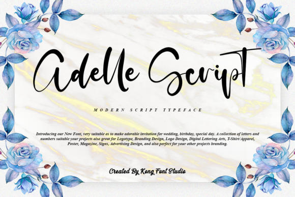 Adelle Script Font for Creative Makers