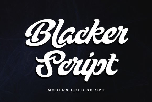 Blacker Script Font for Editorial Design