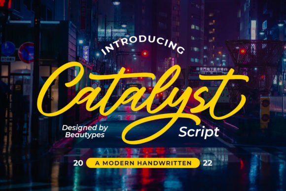 Catalyst Script Font for Creative Makers