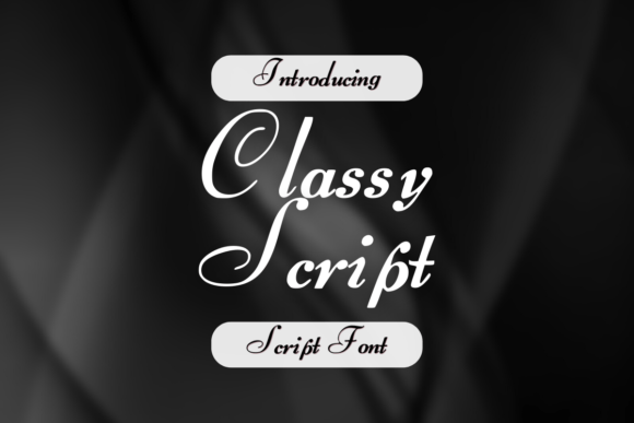 Classy Script Font for Elegant Branding