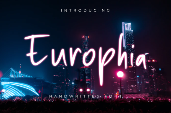 Europhia: A Handwritten Font for Creative Projects