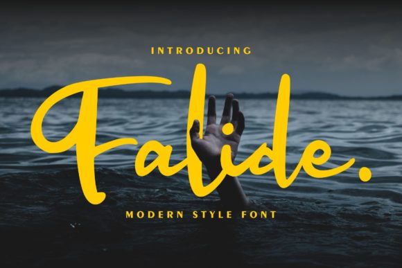 Falide Font: Elegant Handwritten Type