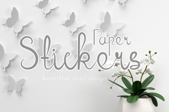 Paper Stikers Font for Creative Design