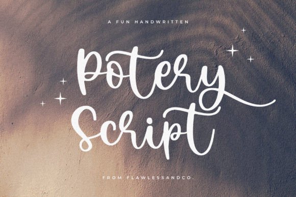 Potery Script Font for Creative Campaigns