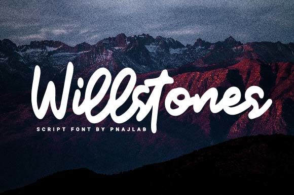 Willstones Font for Editorial Design
